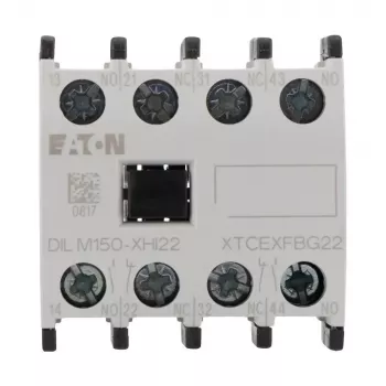 Eaton DILM150-XHI22 bloc de contacts auxiliaires, 2NO+2NC, montage frontal, bornes à vis 277950