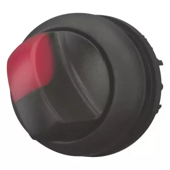 Eaton M22S-WLKV-R actionneur de sélecteur, 2 positions à verrouillage, bouton noir, bague frontale en plastique 284399