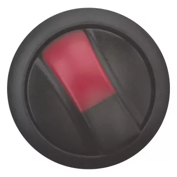 Eaton M22S-WLKV-R actionneur de sélecteur, 2 positions à verrouillage, bouton noir, bague frontale en plastique 284399