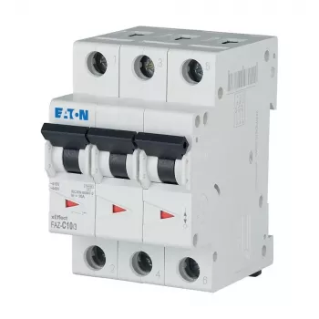 Eaton FAZ-C10/3 disjoncteur miniature type C 10 A 3 pôles 278869