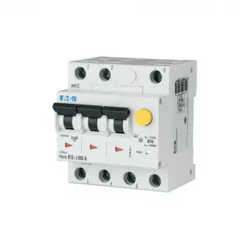 EATON FRBMM-C16/3/003-A disjoncteur différentiel, 16 A, 30 mA, type A, courbe C, 3 pôles + N, 6 kA, 4 TE 170740
