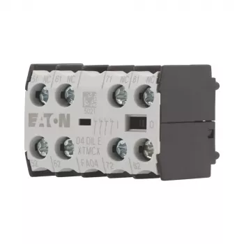 Bloc de contacts auxiliaires EATON 04DILE, 4 NC, à commande forcée, montage frontal, pour contacteurs DILM7-DILM38 010256