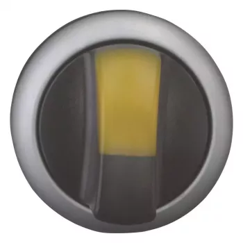 Actionneur de sélecteur rotatif éclairé Eaton M22-WLK3-Y, 3 positions, jaune