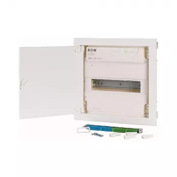 Petit coffret de distribution encastré Eaton KLV-12HWP-F, 1 rangée, 12 modules, blanc 178806