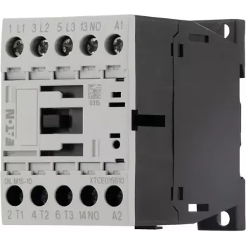 Contacteur de puissance Eaton DILM15-10, 3 pôles, bobine 230 V AC 50 Hz / 240 V AC 60 Hz, 1 contact auxiliaire NO, 15 A 290058