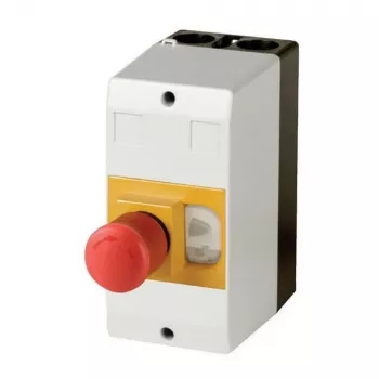 Boîtier vide en saillie Eaton CI-PKZ01-PVT avec interrupteur d'arrêt d'urgence, 158 x 80 x 177 mm 281406