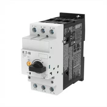 Disjoncteur moteur Eaton PKZM4-50, 3 pôles, 50 A, surcharge 40-50 A, bornes à vis, rail DIN 222355