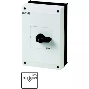 Commutateur à cames Eaton T5B-4-8902/I4 4 pôles, 20 A, 690 V AC, noir/blanc 207237