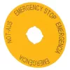 Eaton M22-XAK2 plaque signalétique NOT-AUS, jaune, 60 mm, inscription NOT-AUS 216466