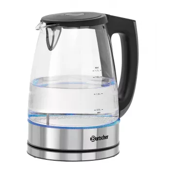 Bartscher bouilloire en verre 1,7 L avec 6 réglages de température et affichage LED 200135