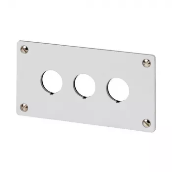 Eaton M22-E3Q boîtier en aluminium pour poste de commande, gris, 3 découpes, IP65 216544