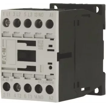Eaton DILM7-10 contacteur 3 pôles, bobine 230 V 50 Hz / 240 V 60 Hz, contact auxiliaire 1NO, 3 kW AC-3 400 V 276550