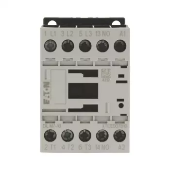 Eaton DILM7-10 contacteur 3 pôles, bobine 230 V 50 Hz / 240 V 60 Hz, contact auxiliaire 1NO, 3 kW AC-3 400 V 276550