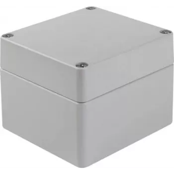 Bopla A 120 boîtier universel 122 x 120 x 90 mm, aluminium, gris argent RAL 7001 01120000.H