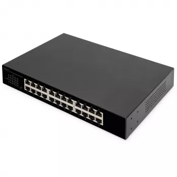 DIGITUS DN-80113-1 commutateur Gigabit 24 ports, montage en rack 19 inch, 48 Gbit/s, non administrable