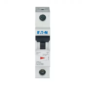 Eaton FAZ-C10/1 disjoncteur miniature, 1 pôle, courbe C, 10 A, 240/415 V AC 278557