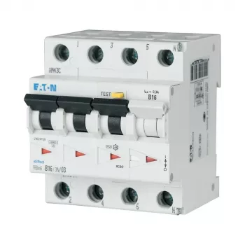 Eaton disjoncteur différentiel 16 A 100 mA LS C 3p+N FI A (170929)