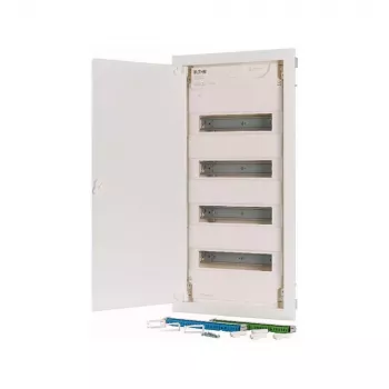 Eaton KLV-48HWP-F armoire de distribution encastrée, 4 rangées, 48 modules, porte en acier blanche 178812