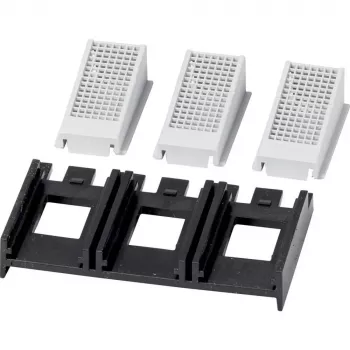 Eaton NZM1-XIPK capot de protection des doigts IP2X pour NZM1, PN1, N1, 3 pôles, noir/gris, 90 mm 266744