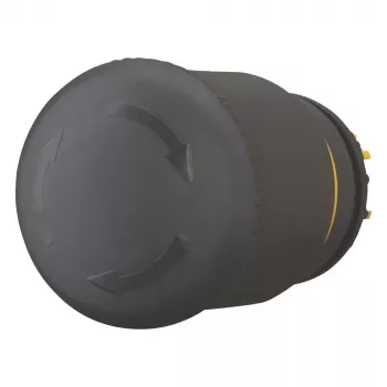 Actionneur de bouton-poussoir à tête champignon noir Eaton M22S-PVT, 22 mm, momentané 271499