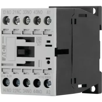 Contacteur auxiliaire Eaton DILA-31, bobine 230 V AC, 3 NO + 1 NC, bornes à vis, 1,6 kW