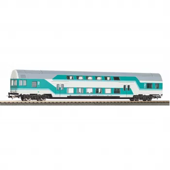 PIKO 53109 H0 voiture-pilote à deux niveaux DBmq 776 vert menthe DR époque IV