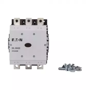 Contacteur de puissance Eaton DILM400/22 RA250, 3 pôles, 200 kW AC-3, 400 A, bobine 250 V AC, 2NO+2NC 208209