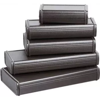 Boîtier universel en aluminium Bopla ABPH 1680-150 150 x 169 x 82 mm, noir 84686150.H