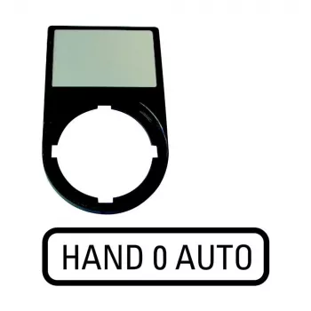 Eaton M22S-ST-D12 Plaque signalétique pour commutateurs sélecteurs, 0-1, blanc 216493