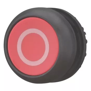 Eaton M22S-D-R-X0 bouton-poussoir, rouge/noir, plastique, IP66/IP67/IP69, 29,7 mm x 29 mm 216606