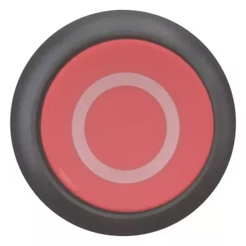 Eaton M22S-D-R-X0 bouton-poussoir, rouge/noir, plastique, IP66/IP67/IP69, 29,7 mm x 29 mm 216606