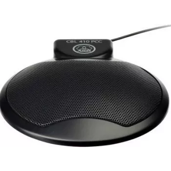 AKG CBL410 Microphone PC - filaire, jack 3,5 mm, omnidirectionnel, 20 Hz-20 kHz, noir (CBL410PCC)