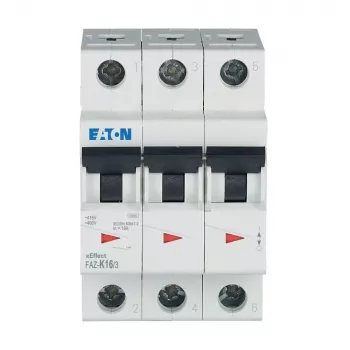 Disjoncteur miniature Eaton FAZ-K16/3 16 A 3 pôles caractéristique K 278911