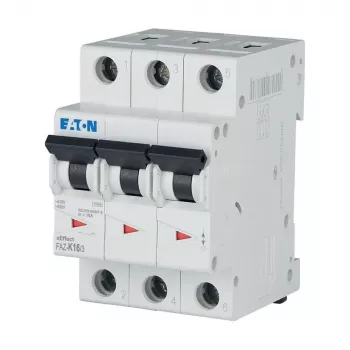 Disjoncteur miniature Eaton FAZ-K16/3 16 A 3 pôles caractéristique K 278911