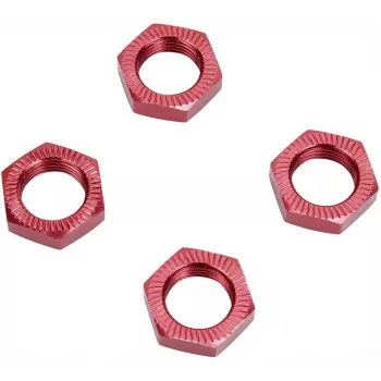 Reely 1:8 Écrous de roue autobloquants rouges 4 pièces (1528382)