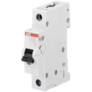 Disjoncteur miniature ABB S201-K8, 1 pôle, courbe K, 8 A, 6 kA 2CDS251001R0407