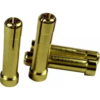 Fiche adaptateur Reely fiche à contact doré 4 mm vers prise à contact doré 5 mm 1605782