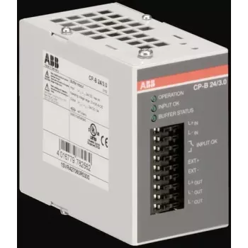 ABB CP-B 24/3.0 module tampon pour alimentations, 24 V DC, 3 A, rail DIN 1SVR427060R0300