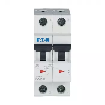 Eaton FAZ-B10/2 disjoncteur miniature type B 10A 2 pôles 6kA 278730
