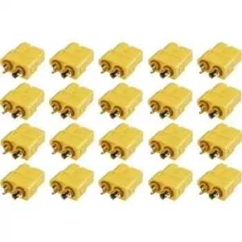 Connecteur femelle XT60 Reely plaqué or, pack de 20