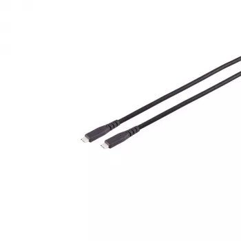 Câble USB-C vers USB-C S CONN MAXIMUM CONNECTIVITY 13-57005, USB 3.2 Gen 2x2, TPE, 0,25 m