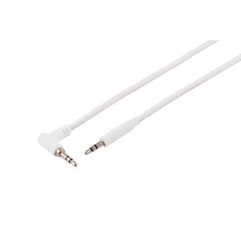 Câble audio S CONN maximum connectivity 3,5 mm TRS coudé vers droit blanc 1,2 m 14-07126