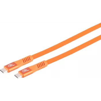 Câble de charge USB-C S CONN MAXIMUM CONNECTIVITY, 3.2, 240W, orange, 1 m (14-77027)