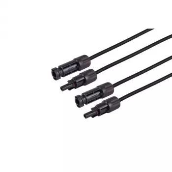 Ensemble de câbles de rallonge PV4 S CONN MAXIMUM CONNECTIVITY, 4 mm², 2x 5 m, noir 02-32055