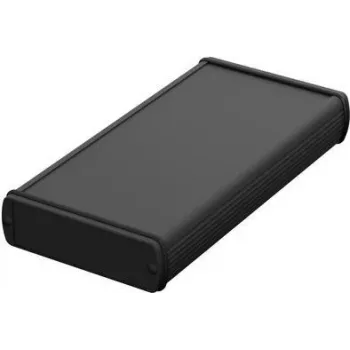 Boîtier universel Bopla ABPH 1000-200 200 x 106 x 32 mm aluminium noir 84106200.H