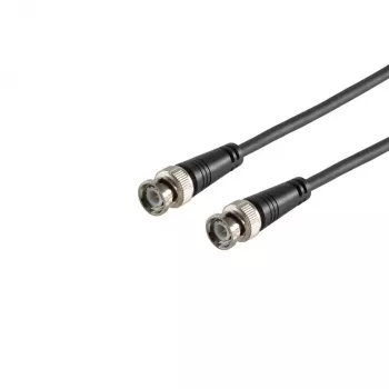 Câble coaxial RG59 S CONN MAXIMUM CONNECTIVITY BNC mâle vers BNC mâle, 75 Ohm, 1,0 m, noir 77601