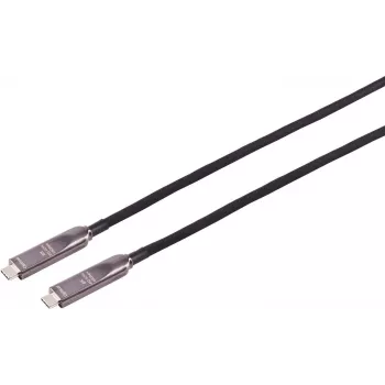 Câble hybride USB-C S CONN MAXIMUM CONNECTIVITY 3.2 Gen 2, 8K, 10 Gbit/s, 60 W, PVC, 15 m (30-43085)