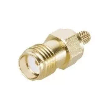 Telegärtner J01151A0611 embase femelle SMA à sertir G05, pour RG-223/U, RG-142 B/U, or