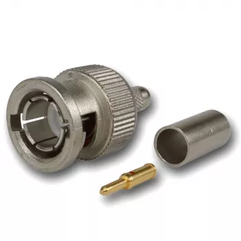 Telegärtner connecteur BNC mâle à sertir 75 Ohm pour RG59/RG62/RG179/RG187/RG316 J01002A0030