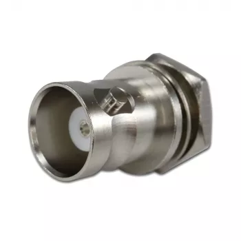Telegärtner embase femelle BNC à traversée de cloison 50 Ohm, conducteur intérieur argenté, UG-1094/U (J01001B0615Z)
